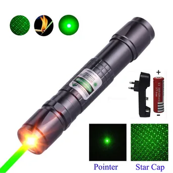 Vysoko Výkonné Laserové Ukazovátko Lov Zelená Lazer Taktické Laserový Zameriavač Pero Pálenie Laserpen Silný Laserpointer Baterka