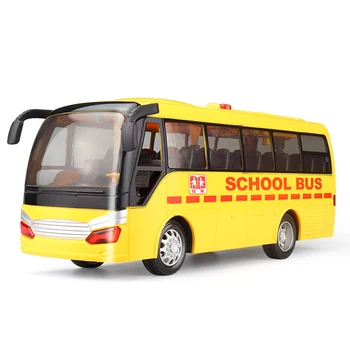 Vysoká kvalita 30x12x12CM zvuk a svetlo školský autobus pokles odporu simulácia zotrvačnosti školský autobus model dvere môžete otvoriť chlapec hračka