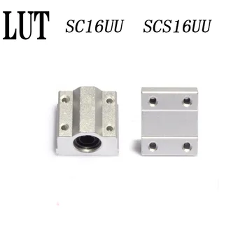 Vysoká kvalita 4pcs/veľa SC16UU SCS16UU 16 Lineárne Guľkové Ložisko Lineárny Pohyb Listov Blok CNC Router pôvodné priame