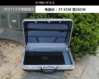 Vysoká kvalita ABS, Hliníkové nástroj prípade toolbox Hliníkový rám poradenské kufor Muž, prenosný kufor aktovky