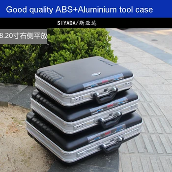 Vysoká kvalita ABS, Hliníkové nástroj prípade toolbox Hliníkový rám poradenské kufor Muž, prenosný kufor aktovky