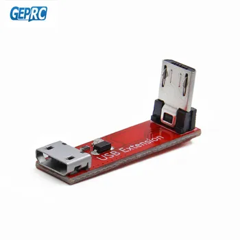 Vysoká Kvalita GEPRC 90 Stupňov L Typ Pravý Uhol Micro USB, Prenos Rozšírenie Modulu Kábel Žena na Muža pre RC Drone