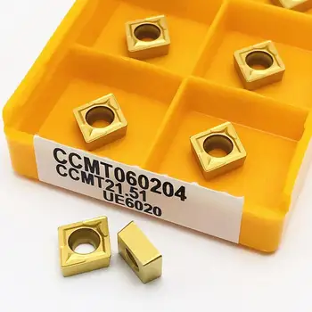 Vysoká kvalita karbidu vložiť CCMT060204 VP15TF UE6020 US735 rezného nástroja CNC sústruženie nástroj sústruh nástroj CCMT 060204 Frézovanie fréza