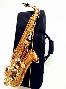 Vysoká kvalita Saxofón Nový Zlatý Alto Saxofón Zmluvy Super Znejúce Hudobné Nástroje a prípadové