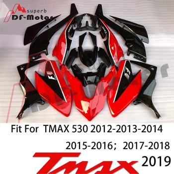 Vysoká Kvalita Tmax530 Kapotáže Auta Karosériou Skrutky pre Yamaha Tmax 530 2017 2018 2019 Tmax Kapotáže ABS Vstrekovania Plastov červená