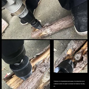 Vysoká Rýchlosť Twist vrtáka Drevo Splitter Skrutku Kužele na Štiepanie Trochu Dreva, Vŕtanie dreva drillDTT88