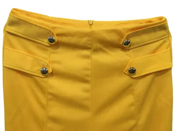 Vysoká strede zúžený širokú nohu, nohavice módne office dámske nohavice žltá čierna obyčajný rovno ženy voľné jeseň zima bežné nohavice