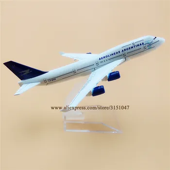 Vzduch Aerolineas Argentinas Airlines a Boeing 747 B747 Dýchacích ciest Lietadlo Model Zliatiny Kovový Model Lietadla Diecast Lietadla 16 cm Darček