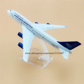 Vzduch Aerolineas Argentinas Airlines a Boeing 747 B747 Dýchacích ciest Lietadlo Model Zliatiny Kovový Model Lietadla Diecast Lietadla 16 cm Darček