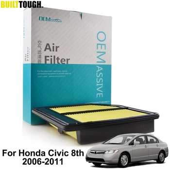 Vzduchového Filtra Na Honda Civic 8. Osem Generácia 2006 2007 2008 2009 2010 2011 1.6 L 1.8 L 17220-RNA-A00 17220-RND-M00 Príslušenstvo