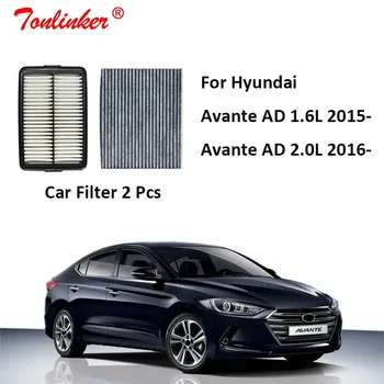 Vzduchový Filter+Kabínový Filter, 2 ks Pre Hyundai Avante AD-2020 1.6 L a 2.0 L 1.6 MT 1.6 NA 2.0 V Aute Filter OEM 28113-F2000 97133-F2100