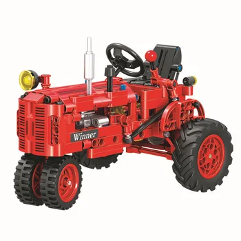 Víťaz 7070 302pcs Tvorivé Technic Série Classic Starý Traktor Nastaviť Stavebné Bloky Vzdelávacie Tehly Vianočný Darček Juguete