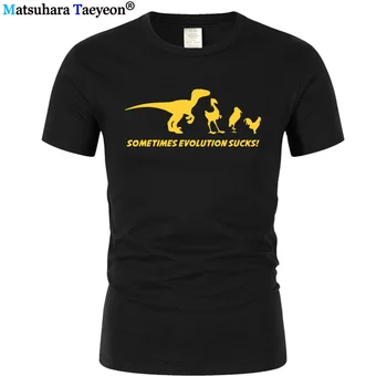 Vývoj Darwin Teória retro vtákov komické pánske tričko Funny t-shirt Bavlna Letné top tričko Mužov Bežné Streetwear Topy Čaj
