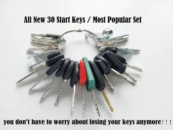 Všetky Nové 30 Kľúče Ťažké Zariadenia / Stavebné Kľúč Zapaľovania Nastaviť Najobľúbenejšie Nastaviť