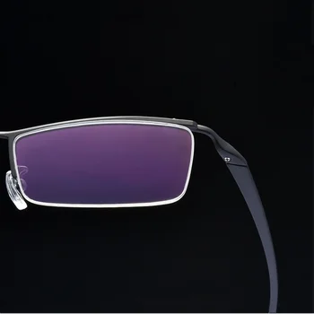 W-160 Mužov optické krátkozrakosť predpis jednoduchý rám okuliarov super rám pol rim luxusné ocele TR90 Chrámu stupeň okuliare okuliare