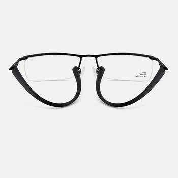 W-160 Mužov optické krátkozrakosť predpis jednoduchý rám okuliarov super rám pol rim luxusné ocele TR90 Chrámu stupeň okuliare okuliare