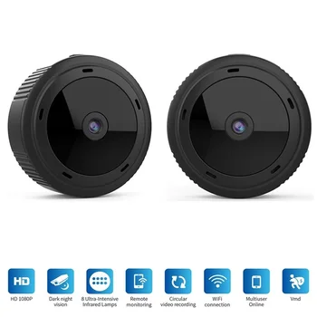 W10 1080P HD Mini Videokamera WiFi Kamera IR Nočné Videnie Home Security IP Kamera CCTV Detekcia Pohybu Dieťa Video Monitor Kamery