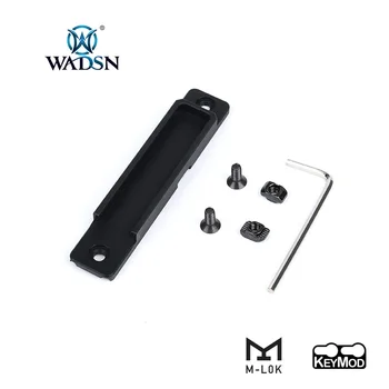 WADSN Taktické M-LOK & Keymod CNC Vrecku Panel Pre Softair Pištole M300 M600 Baterka Tlakový Zbraň Light Switch Slot