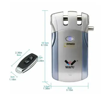 Wafu WF-019 Bezdrôtové Bluetooth Ovládanie Elektronický Zámok So Diaľkové Ovládanie Telefónu Otvoriť a Zavrieť Smart Zámok Dverí Jednoduchá Inštalácia