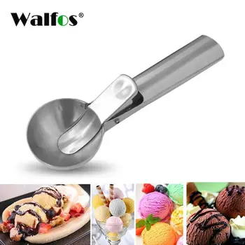 WALFOS Cookie Lopatka - Nerezová Oceľ Ice Cream Lopatka s Ľahko Spúšťajú Dipper na Ovocie Cookie Cesto a Vodný Melón Lyžica