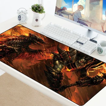 Warcraft Podložka pod Myš XL Veľké Mousepad Anti-slip Veľký Stôl Herné Hráč Myši, Klávesnice Mat 70x30cm Gumy Zamykanie Okraji Počítač Pad