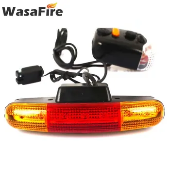 WasaFire 7 LED Požičovňa Zase Intenzita Svetla s Horn MTB Predné, Zadné Svetlá na Bicykel Smerové Brzdy, Svetlá, jazda na Bicykli zadné svetlo na Čítanie