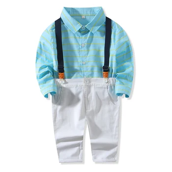 Wasailong baby boy šaty, Chlapčenské dlhým rukávom pánskych luk pruhované tričká na jar a na jeseň novorodenca nastaviť