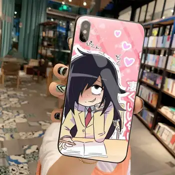 Watamote Japonskom anime Telefón Prípade, Kryt Kalené Sklo Pre iPhone 11 Pro XR XS MAX 8 X 7 6 6 Plus SE 2020 prípade