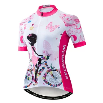 Weimostar Cyklistika Dres Ženy Lete Krátky Rukáv Bike MTB Jersey Tričko Rýchle Suché Cyklistické Oblečenie Cyklistiku Maillot Ciclismo