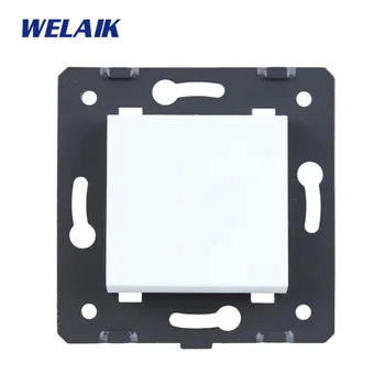 WELAIK-1 Značku EÚ 1Gang2Way PC Panel Stene Tlačidlo Prepnúť Biela Európska Norma Light Switch DIY Časti AC110~250V A712W