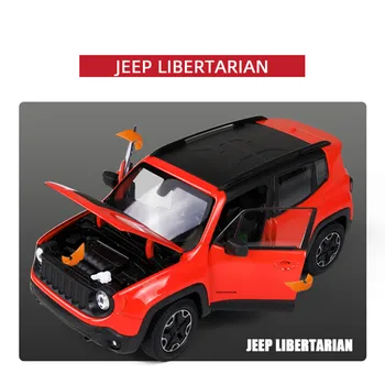 Well 1:24 Jeep Renegade Trailhawk zliatiny modelu auta Diecasts & Hračky Zhromažďovať dary, Non-diaľkové ovládanie typ dopravy hračka