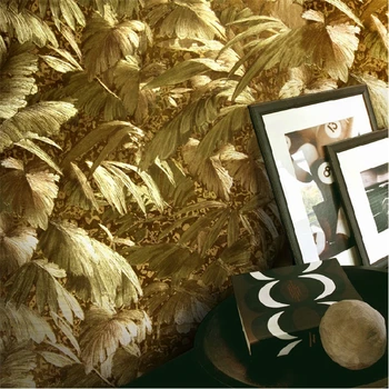 Wellyu Európskej bright gold metal reflexné rastlín tapety obývacia izba luxusné nočné tapetu pozadia zlatej fólie KTV обои