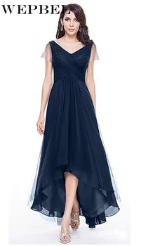 WEPBEL Ženy tvaru Backless Krátky Rukáv Elegantné Šifón Ples Večer Party Šaty Formálne Maxi Šaty Plus Veľkosť S-5XL