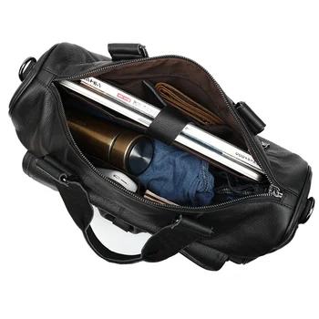 WESTAL kožené vrece pánske kožené cestovná taška vintage víkend taška pánske cestovné tašky pravej kože batožiny/noc tote