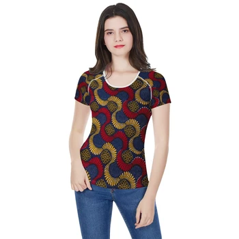 WHEREISART Ankara Štýle Afriky Dashiki T Shirt Ženy Aztec Vytlačí Vintage Tričko Femme Harajuku Oblečenie Žien T-tričko Tee Topy