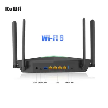 WiFi 6 Router 1800Mbps Smart Dual Band 6 WiFi 802.11 ax Bezdrôtový Herný Smerovače s 4 Gigabit Port pre Domáce Kancelárie Nové 128Users