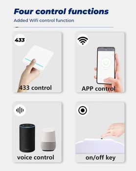 WiFi RF 433 Tuya Inteligentný Život WiFi Spínač, Diaľkové Ovládanie Spínač svetiel Modul Štyri Kontrolné Metódy Podpory Domovská stránka Google, Amazon Alexa