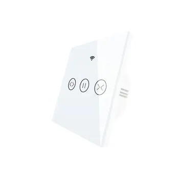 WiFi-rf Smart Touch Opony prepínač, Žalúzie, rolety dvere Prepínač, RÁDIOFREKVENČNÉ diaľkové ovládanie, viac prepínačov, Alexa / / / White