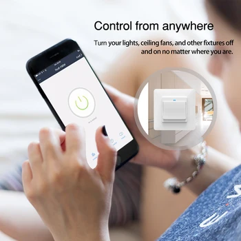 WiFi Smart Svetlo vypínač Voľne Vymeniteľné Odnímateľný Tuya Bezdrôtového Diaľkového Ovládania Hlasové Ovládanie s Alexa Domovská stránka Google
