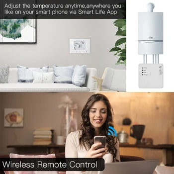 WiFi Smart Termostat Stene Visel Plynový Kotol na Vykurovanie Regulátor Teploty Pracovať s Alexa Domovská stránka Google