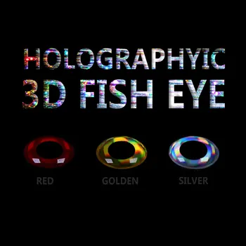 Wifreo 300PCS 3D Rybie Oko Lietať Viazanie Streamer Návnady na Ryby Oči Rýb Lákajú Oči Hmyzu Mäkké Návnady Oko