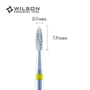 WilsonDental Burs 5000115-ISO 257 110 023 Karbid Volfrámu Zubné Burs pre rezanie Kovov