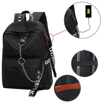 Winmax Veľké USB Nabíjanie Batohy Muži Ženy Anti-zlodej Móda Cestovanie Aktovka pre Dospievajúce Dievčatá Páse s nástrojmi Reťaze Laptop Backpack