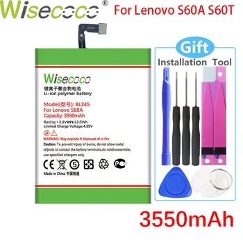 WISECOCO 3550mAh BL245 Batérie Pre Lenovo S60A S60-A S60T Telefón Na Sklade, kvalitné Batérie+Sledovacie Číslo