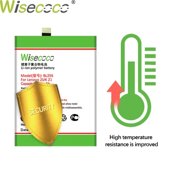WISECOCO 5400mAh BL255 Batérie Pre Lenovo ZUK Z1 Mobil Kvalitné Batérie+Sledovacie Číslo+Rýchle dodanie