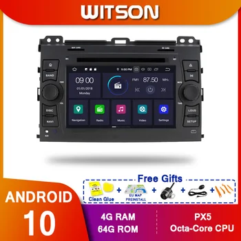 WITSON Android 10.0 Octa-core(osem základných) Auto Dvd GPS Prehrávač PRE TOYOTA PRADO 120 4G RAM 32 G ROM IPS DOTYKOVÝ DISPLEJ