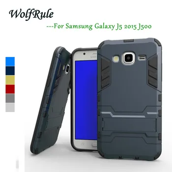 WolfRule Obal Pre Samsung Galaxy J5 Kryt Kremíka+Plastový Držiak Brnenie Pre Prípad Samsung Galaxy J5 Prípade J500 Pre Samsung J5