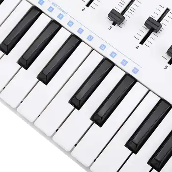 WORLDE TUNIAKA Mini 25 Tlačidlá MIDI Keyboard Controller USB Profesionálny MIDI Kontrolérov Elektronické Aranžér Klávesnica S Káblom