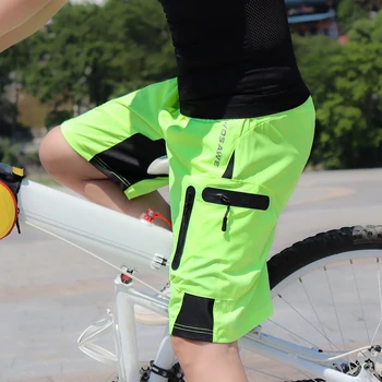 WOSAWE Mužov Voľné Cyklistické Šortky 3D Tvarovaný Vonkajší Športové Dážď Špinavé Odpor Priedušný Cyklistický Zjazd MTB Bike Racing Sho