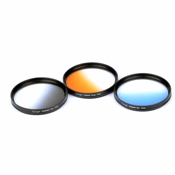 WTIANYA Modrá Oranžová, Sivá Absolvoval Filter Súpravy s Puzdro pre Canon Nikon Pentax Sony 52mm 55mm 58mm 62mm 67mm 77mm Objektív
